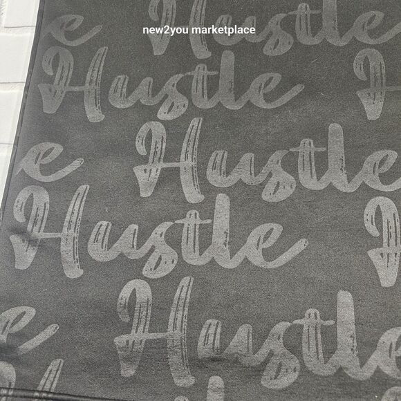 Hustle Black T-Shirt Men’s Size [L] Red Box Logo Graphic Tee short sleeve - Picture 2 of 9